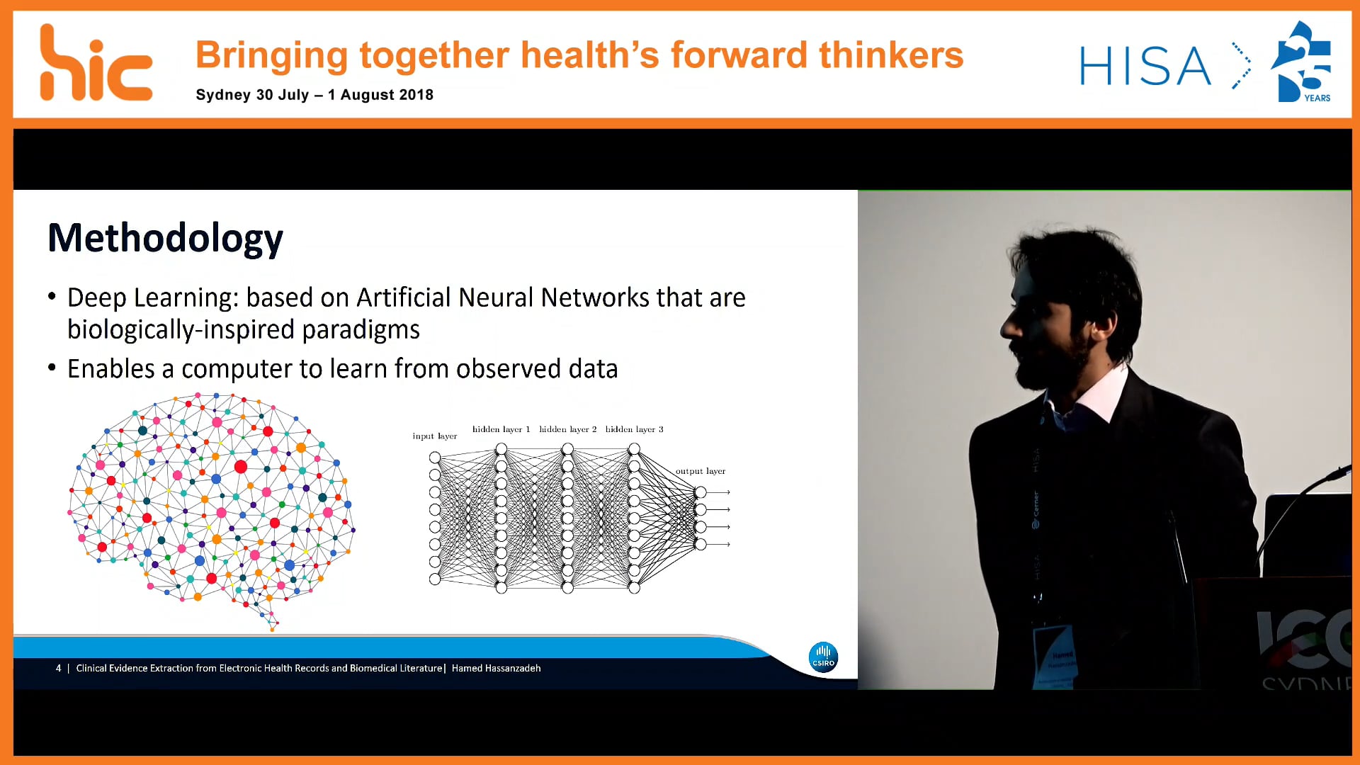 Clinical evidence extraction from electronic health records and biomedical literature Dr Hamed Hassanzadeh