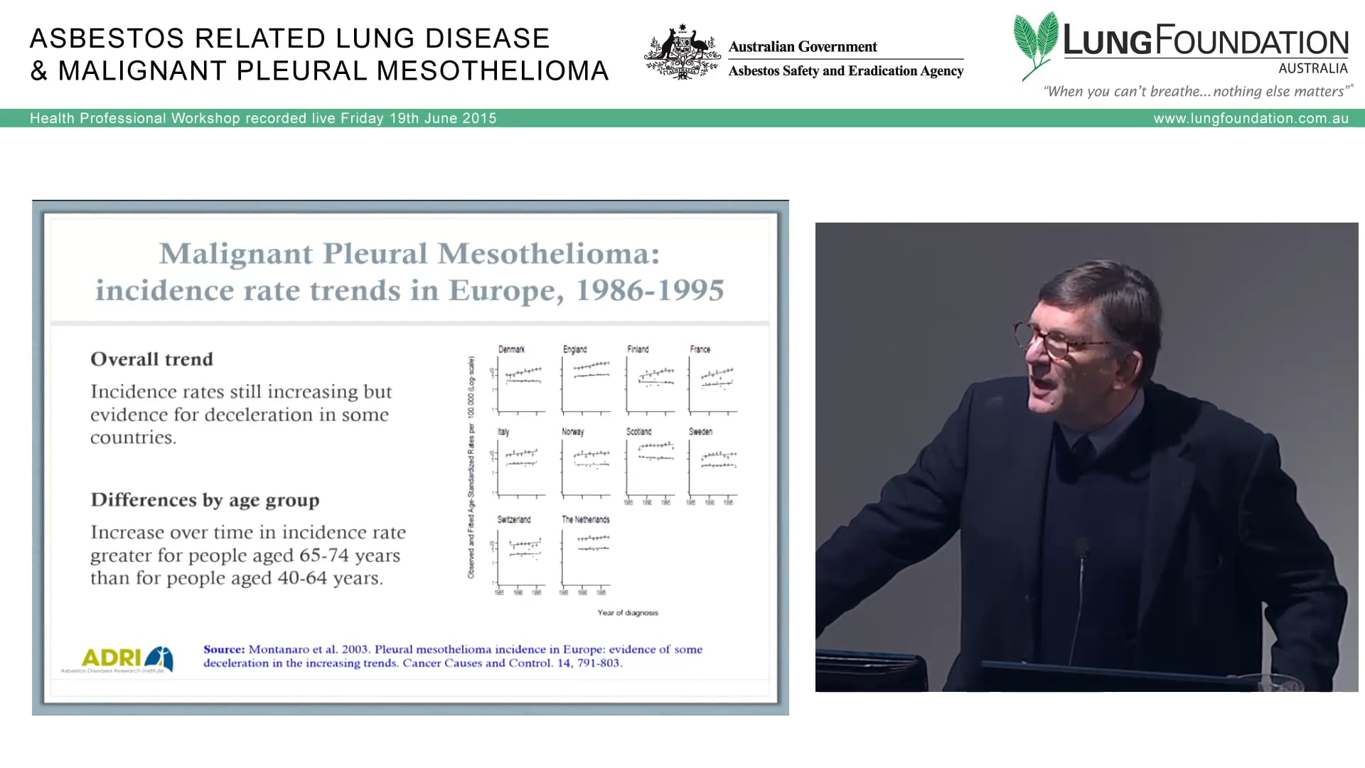 Current Research in Mesothelioma  & The Mesothelioma Registry Dr Nico van Zandwijk