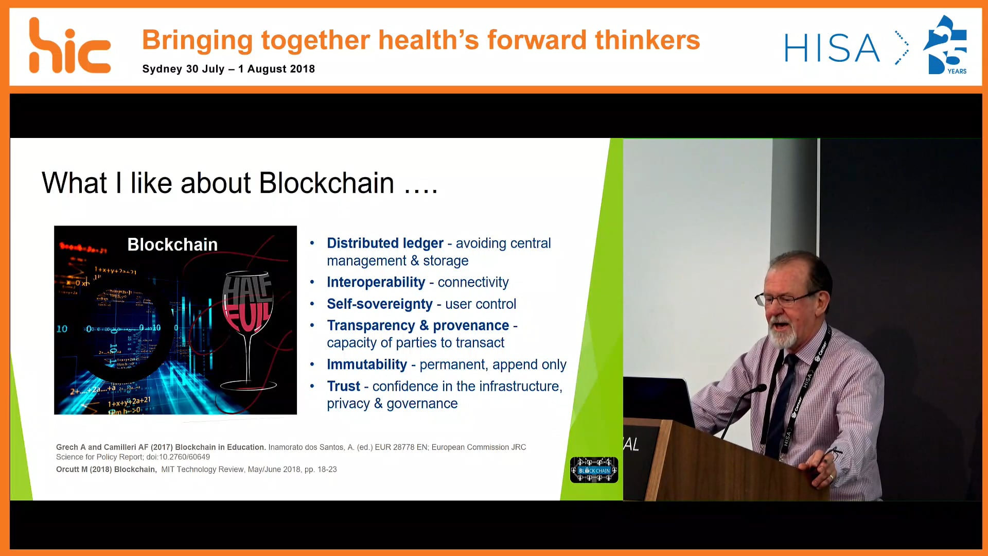 Blockchain and irs applicability to health professional education, dredentialing and research Ian Graham