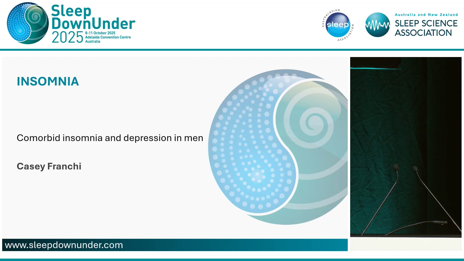 Comorbid insomnia and depression in men Ms Casey Franchi