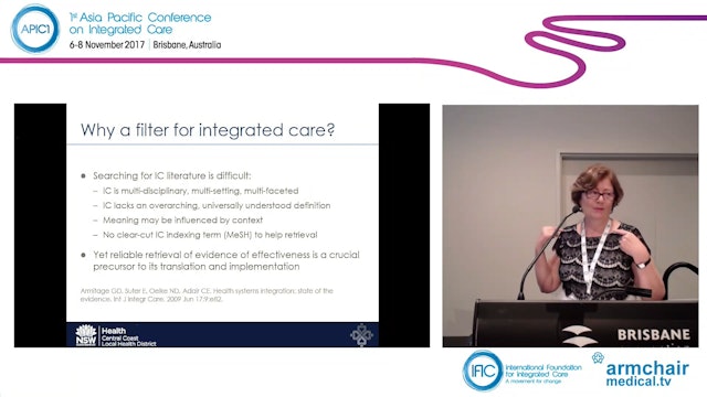 Integrated care search Fast and reliable access to integrated care research Dr Suzanne Lewis Ms Raechel Damarell
