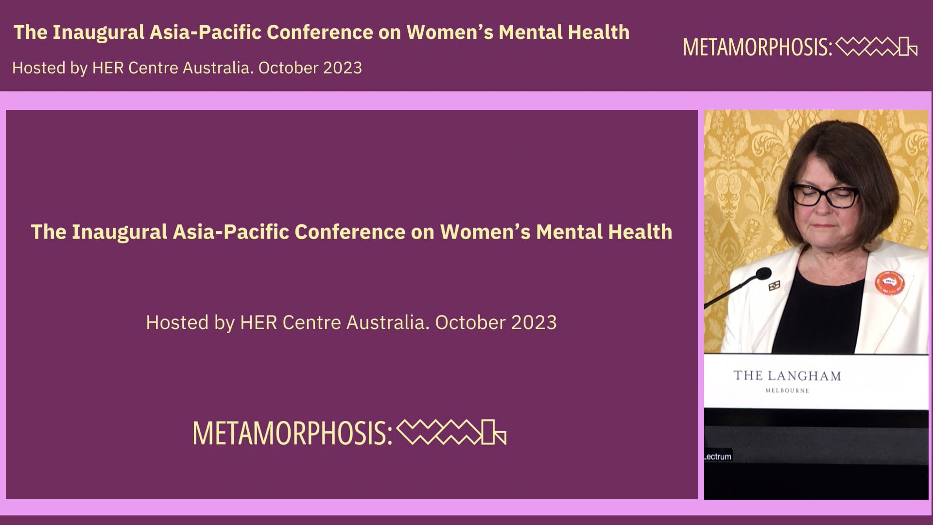 Conference Opening Address The Hon Ged Kearney MP, Assistant Minister for Health and Aged Care