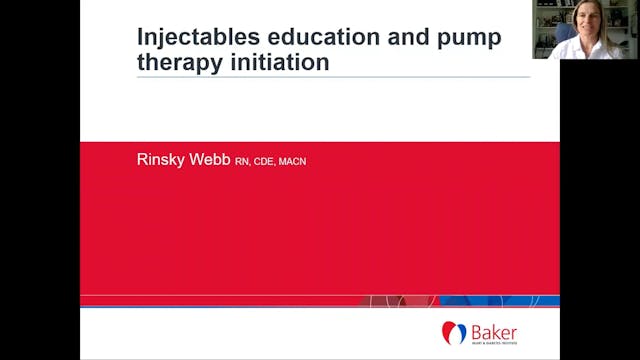 Injectables education and pump therap...