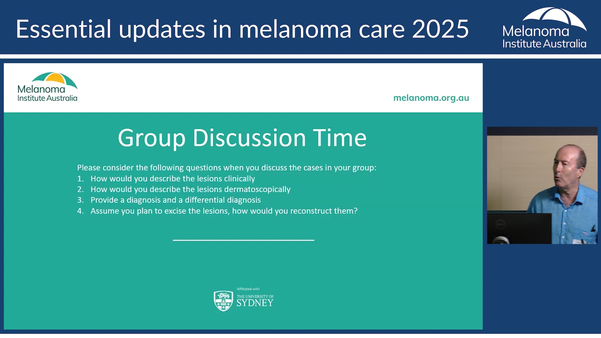 Interactive case study Led by AProf Paul Fishburn (Skin Cancer GP, UQ)