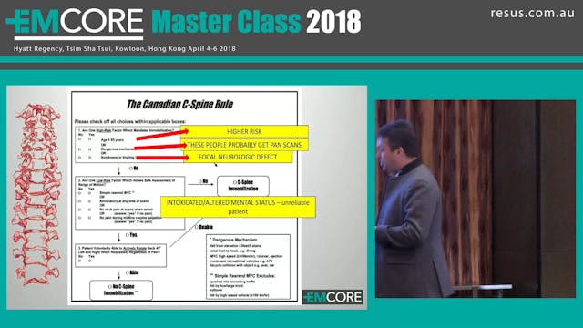 Clearing the adult C spine Dr Luke La...