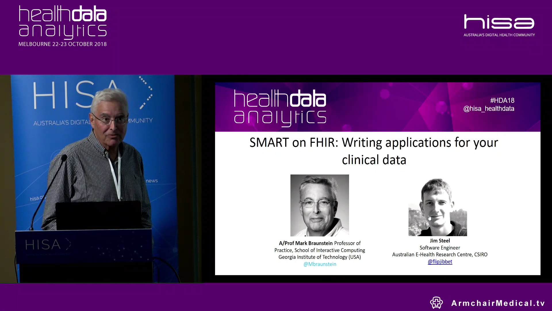 Masterclass 1 SMART on FHIR Writing applications for your clinical data Dr Mark Braunstein & Jim Steel