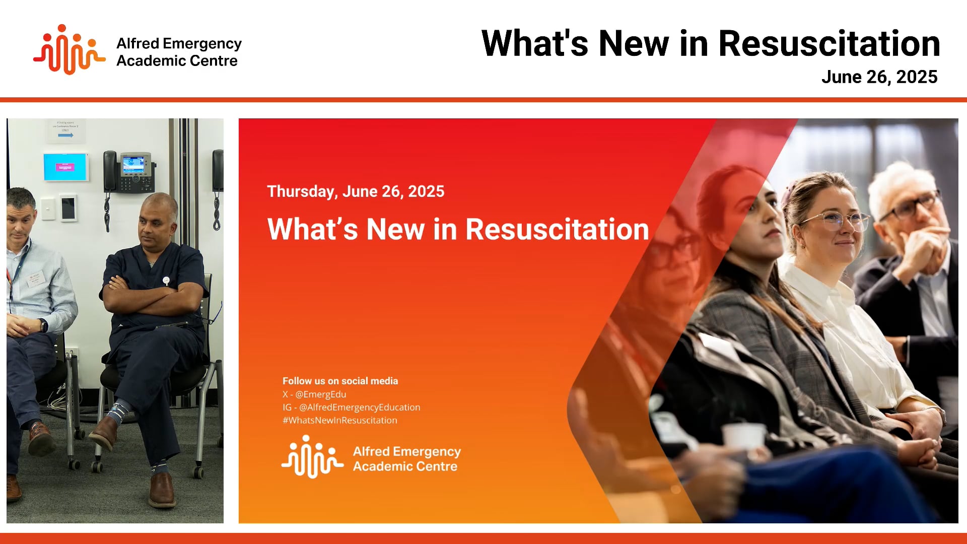 Trauma Q&A Associate Professor David Anderson, Dr Noam Winter, Associate Professor Joseph Matthew, Dr Mehul Srivastava