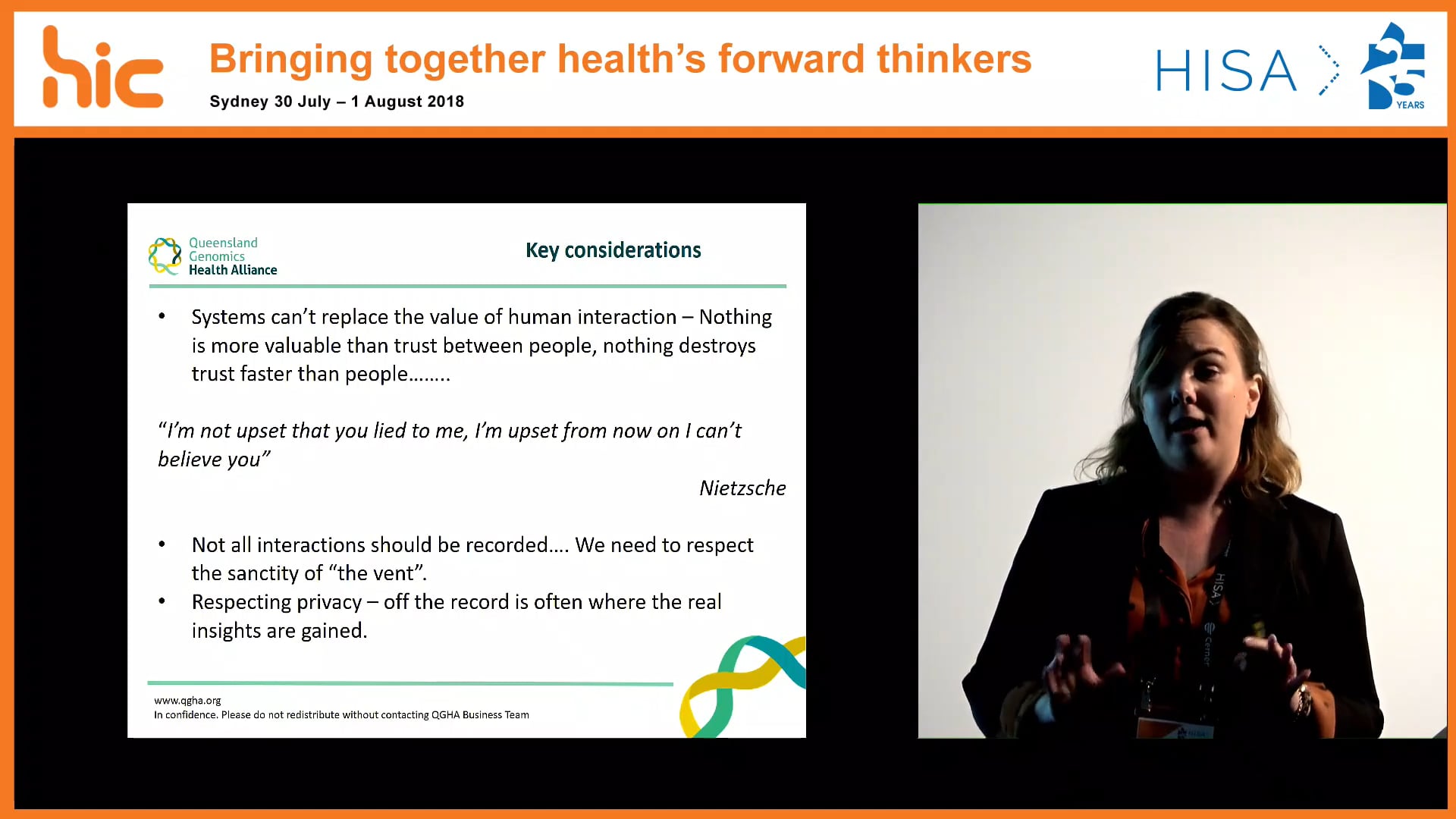 Health information is more than ones and zeroes Dayna Williamson