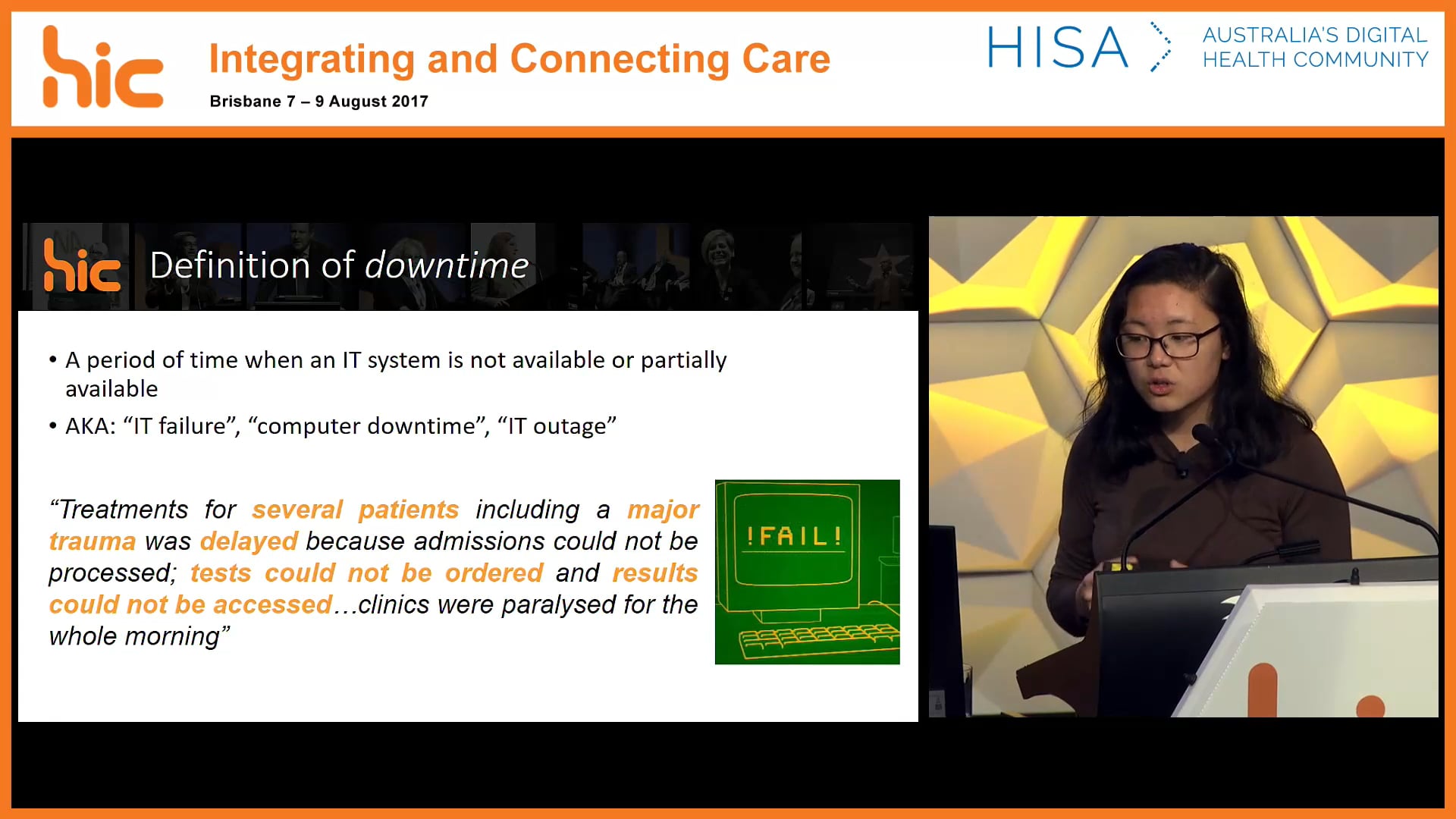 Downtime in digital hospitals An analysis of patterns and causes over 33 months Jessica Chen