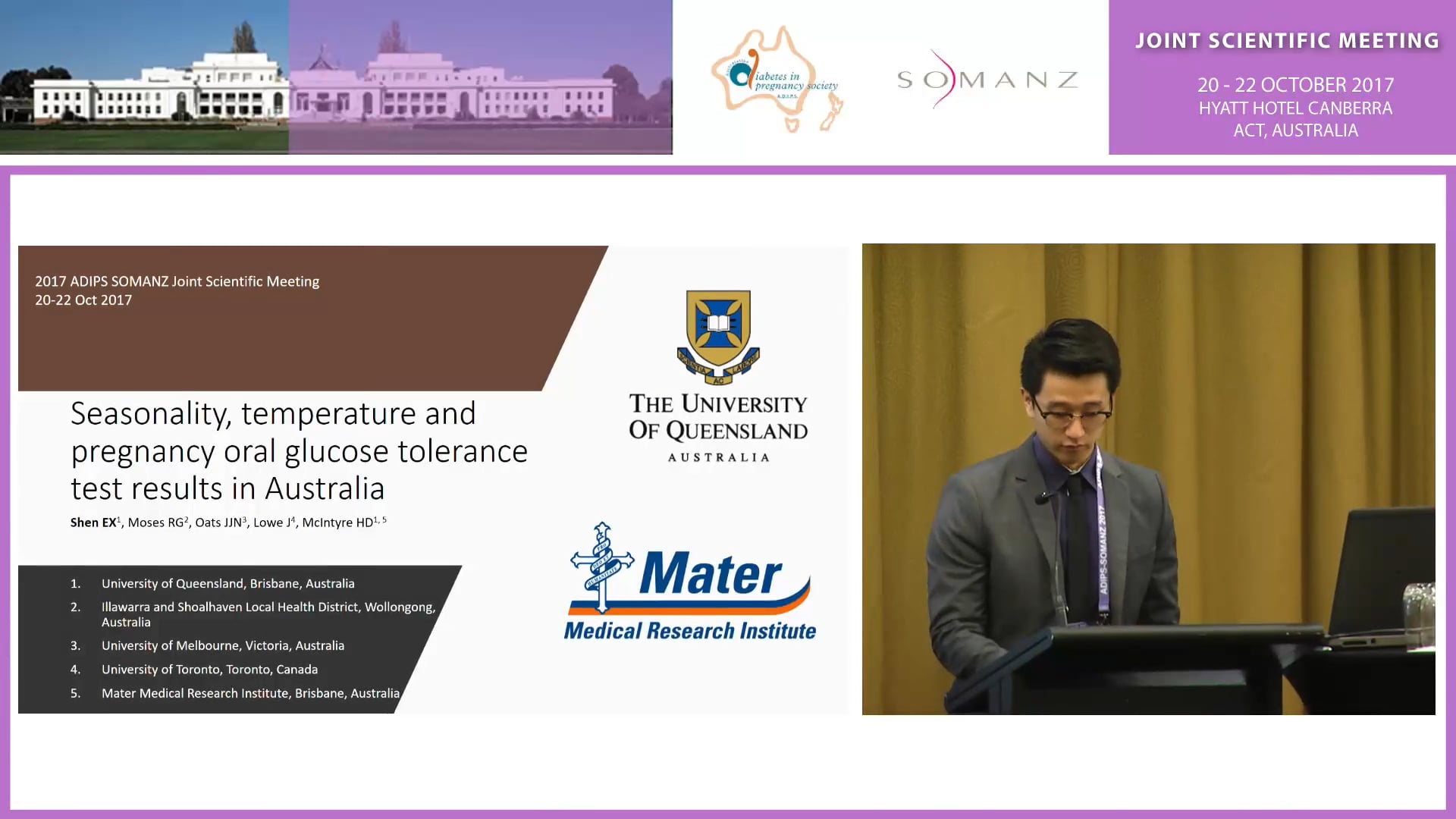 Seasonality, temperature and pregnancy oral glucose tolerance test results in Australia Eddie X Shen