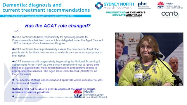 Overview of ACAT and the new referral process through My Aged Care Maris Tonkin