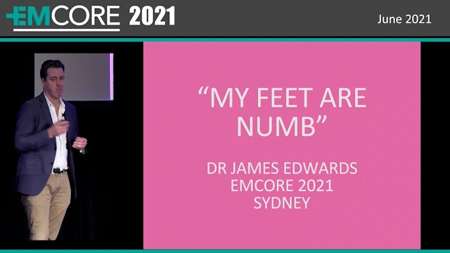 My feet are numb Dr James Edwards