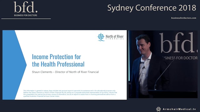 Income protection for the health professional Shaun Clements