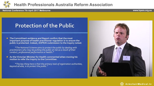 Legislative Council AHPRA report - 2014 David O’Brien