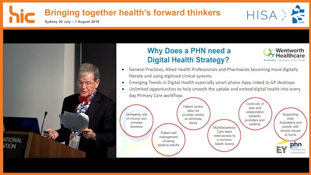 Nepean Blue Mountains PHN Development of a digital health strategy to enable a connected primary care workforce, with a vision of supporting better health in the region Paul Campbell