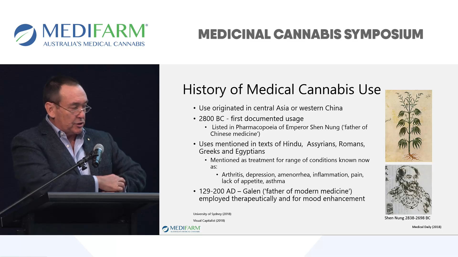 Status of Medical Cannabis in 2018 Prof Jeff Dunn AO - MEDIFARM Advisor