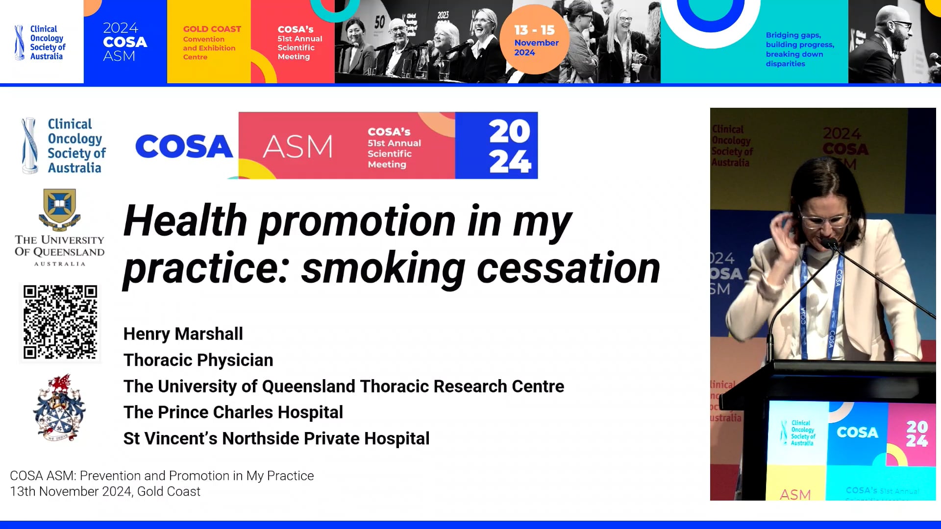 Smoking Cessation Assoc Prof Henry Marshall