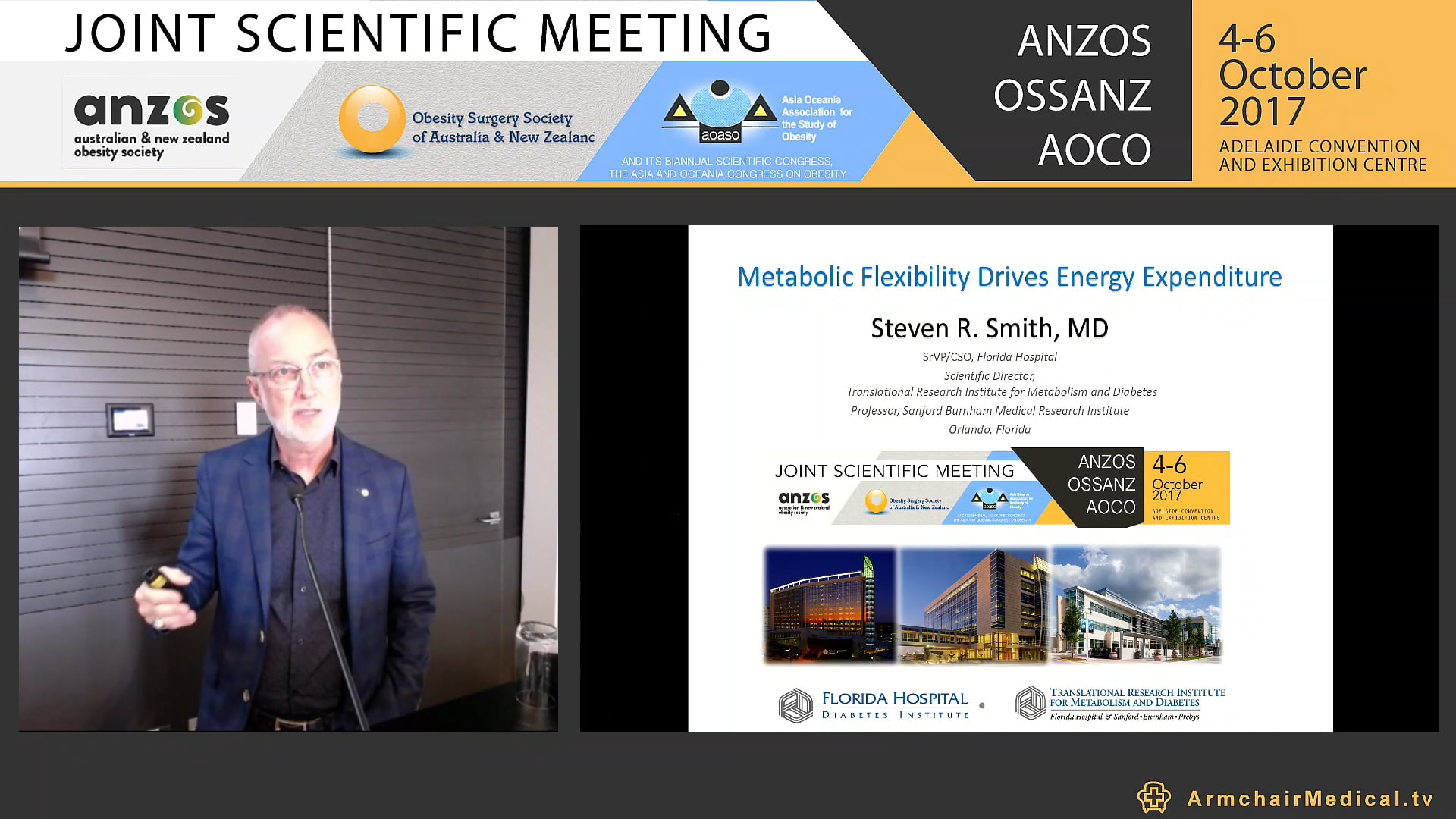 Metabolic flexibility drives energy expenditure - Prof Steven Smith