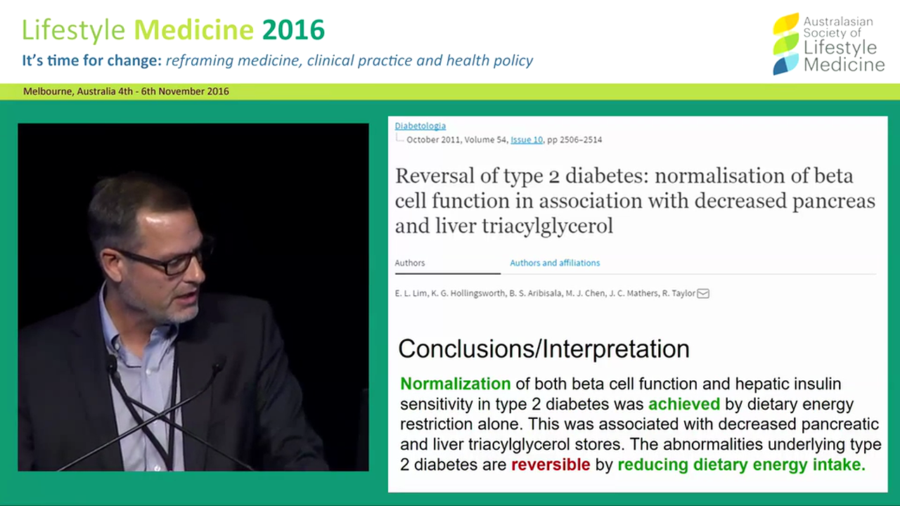 Diabetes trends and Lifestyle Medicine: The role of reversal Dr Wayne Dysinger