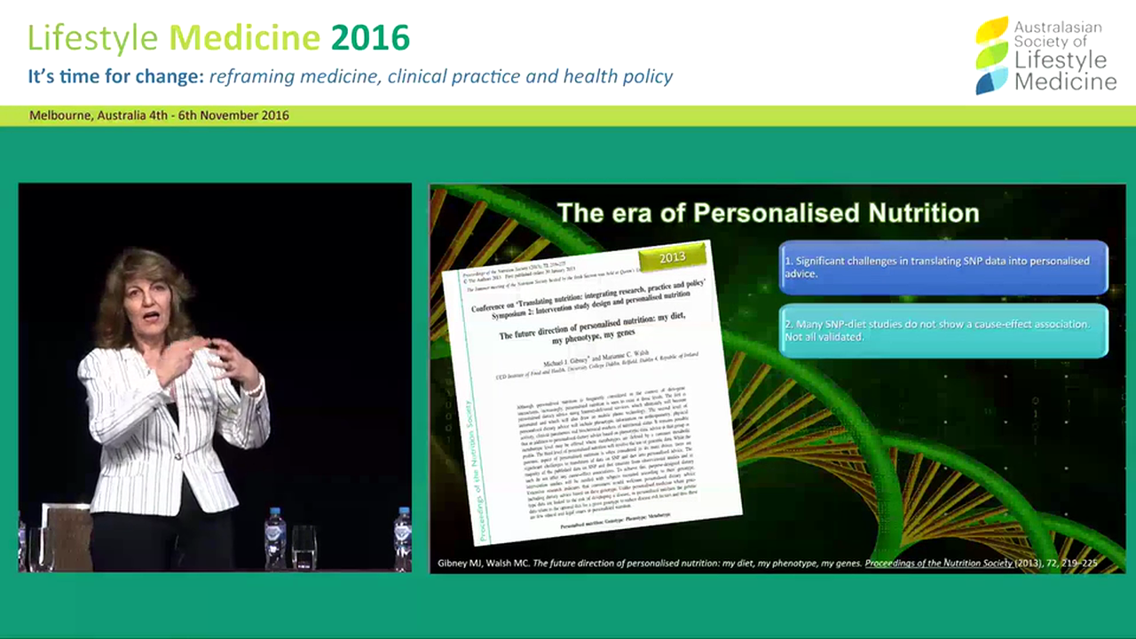 Nutrigenomics: reshaping the lifestyle medicine landscape Dr Christine Houghton