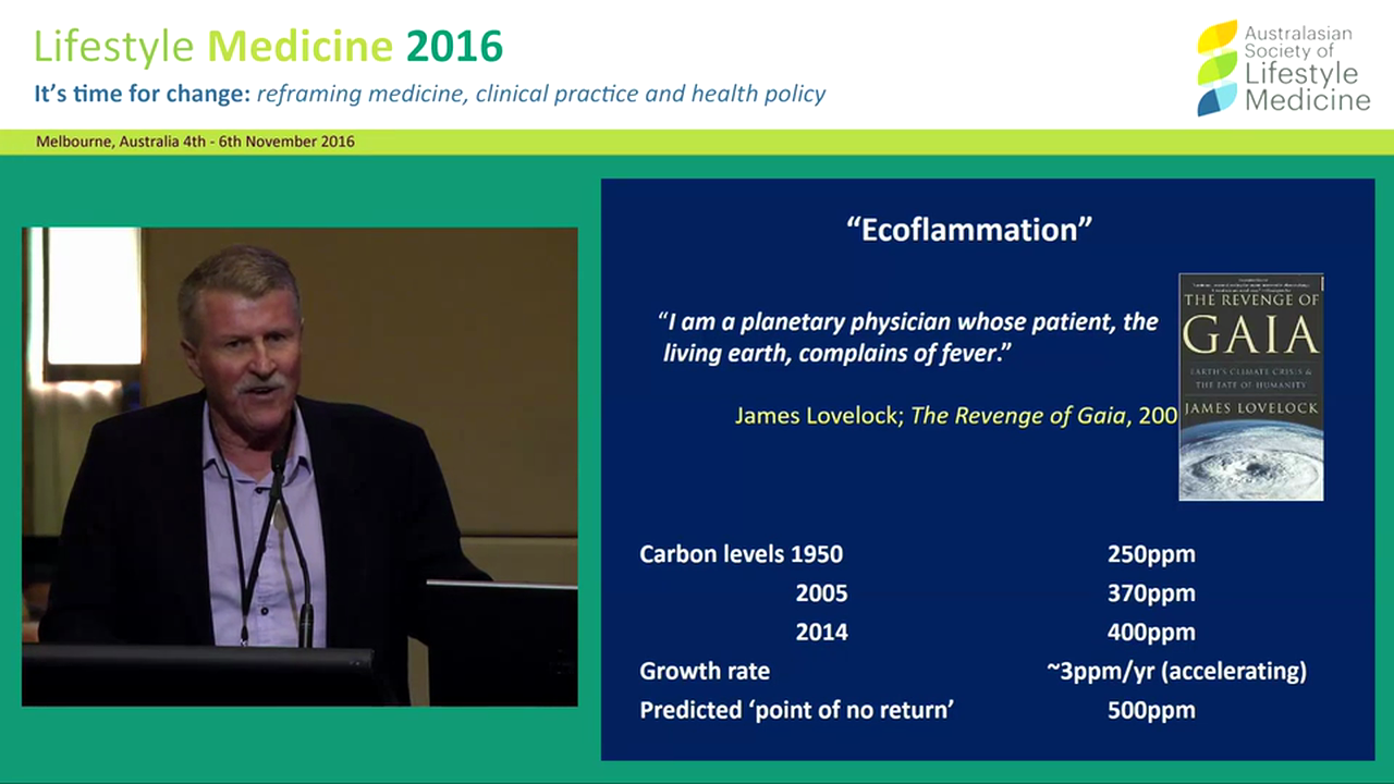 Lifestyle medicine and chronic disease Prof Garry Egger