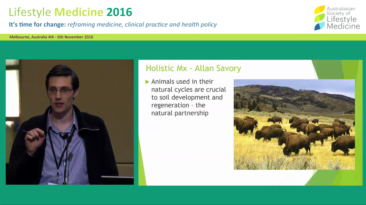 From Soil to Super: Are sustainable living  and healthy living two sides of the same  coin? Dr Sam Manger