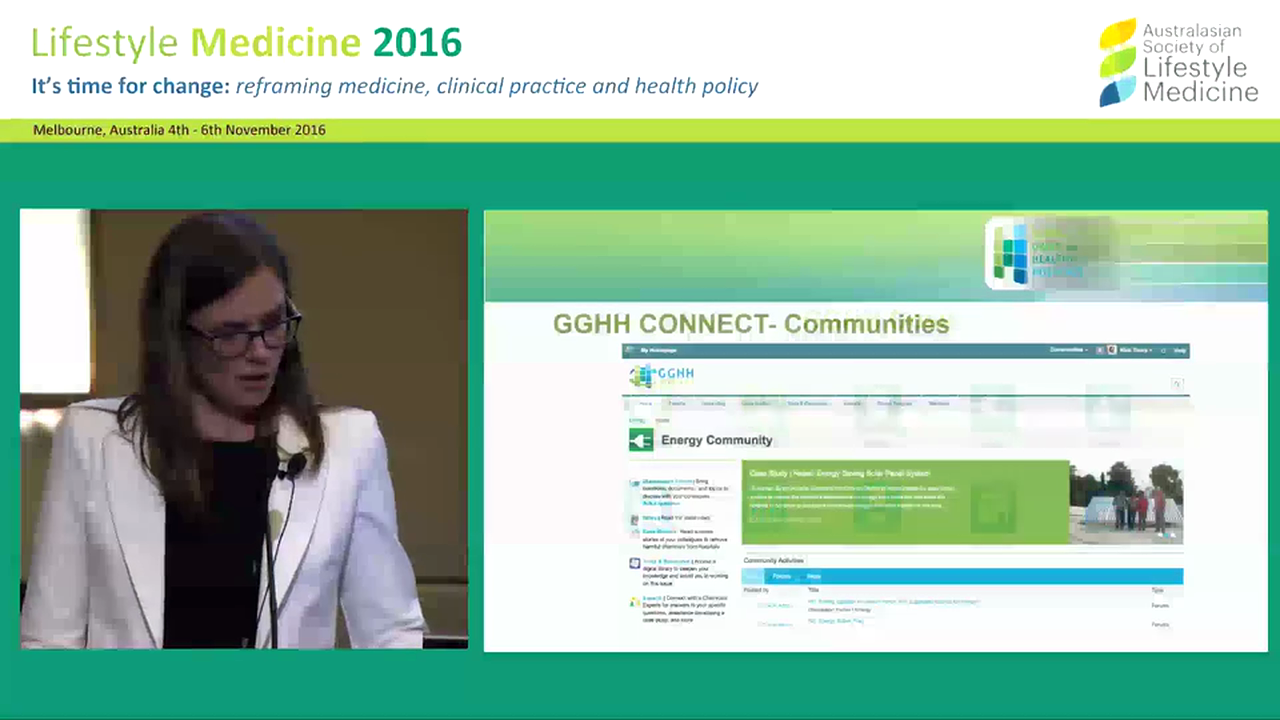 Abstract: Driving change in healthcare: the  Global Green and Healthy Hospitals network Carol Behne