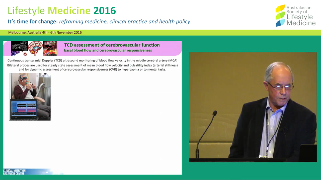 Circulatory and cognitive benefits of resveratrol for an ageing population – implications in mental health Prof Peter Howe