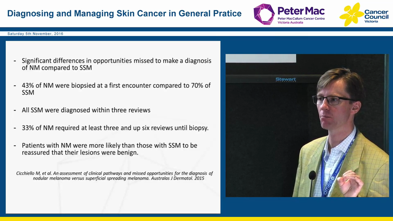 Melanoma diagnosis, investigation and management Dr John Spillane