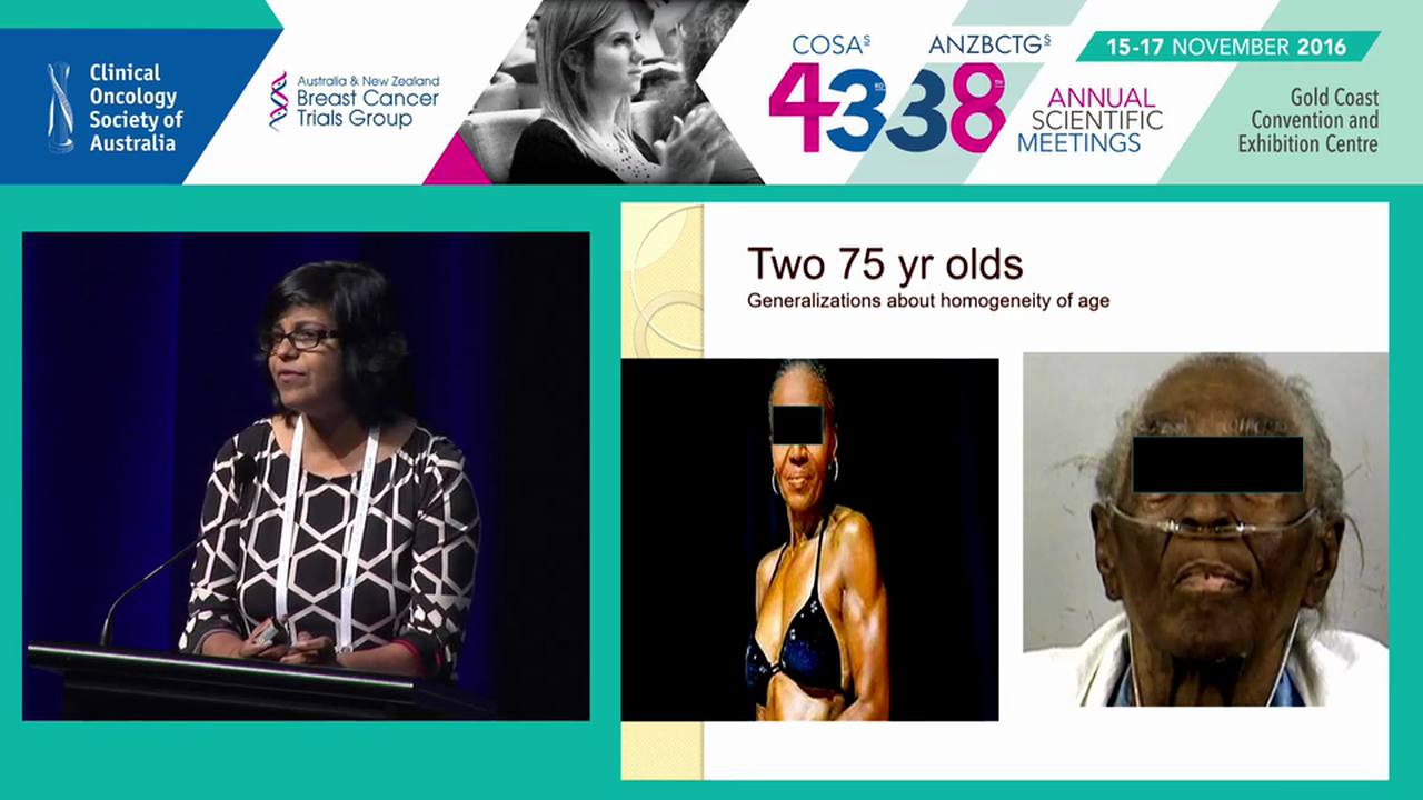 Breast Cancer in seniors Jasotha Sanmugarajah