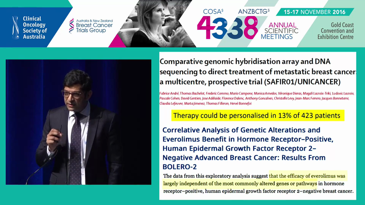 Breast Cancer in 2016 where to from here Shom Goel