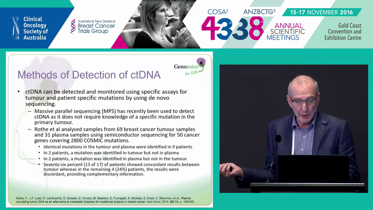 Circulating cell­free tumour DNA in cancer Post Therapy Monitoring Glenn D Francis