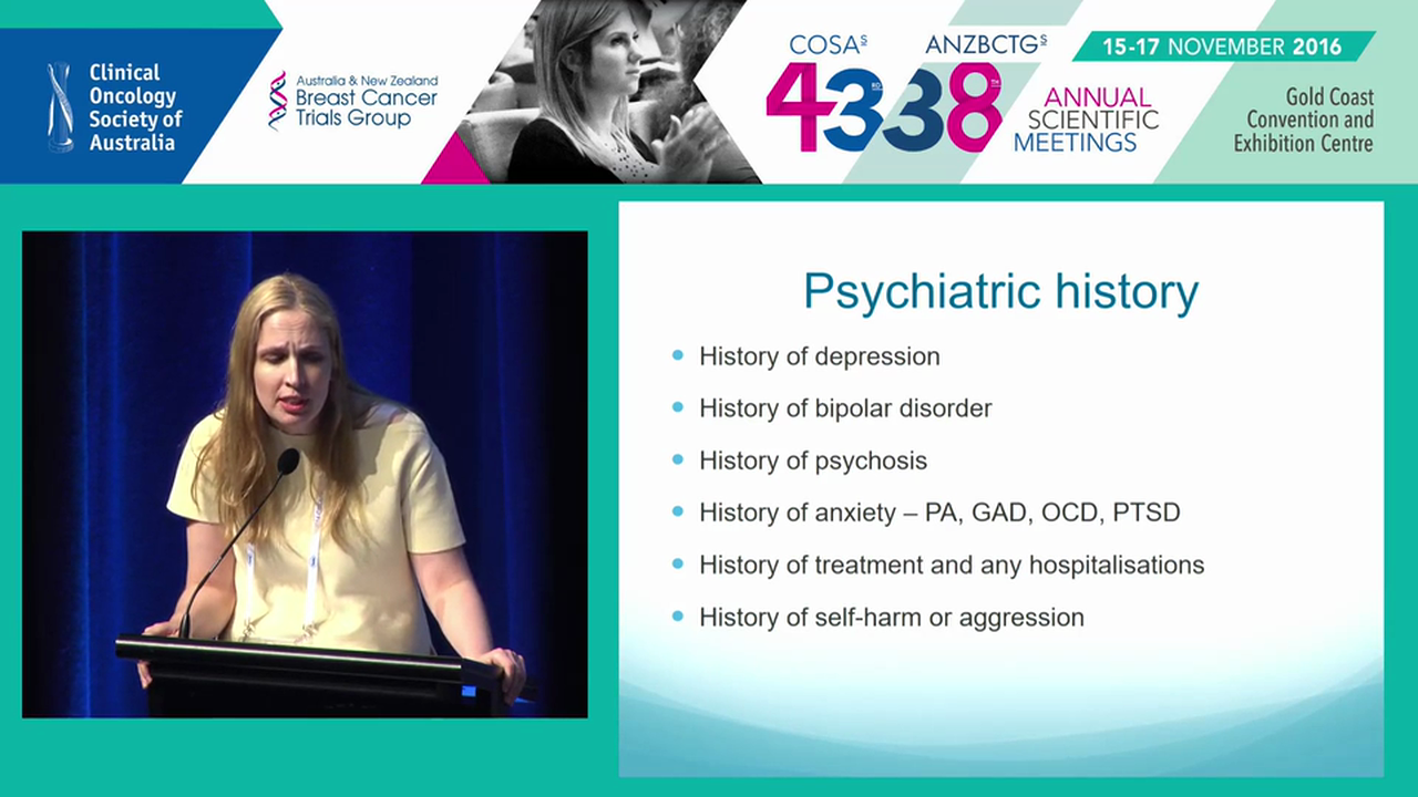 Depression and sleep after breast cancer Helen Proskurin