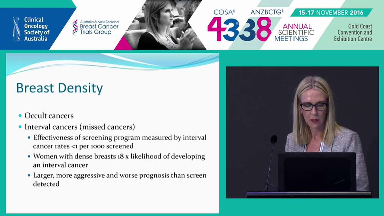 Mammographic density in the screening setting Susan Fraser