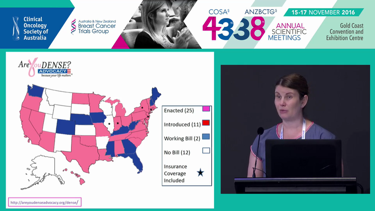 Towards tailored screening Should breast cancer screening programs routinely measure mammographic density Jennifer Stone