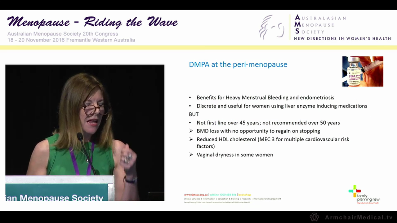 Contraception at perimenopause Clin Assoc Prof Deborah Bateson