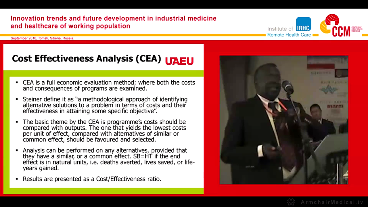 Cost Effectiveness of Telemedicine and Remote Healthcare Delivery to Remote Industrial Communities Mohamed El-Sadig