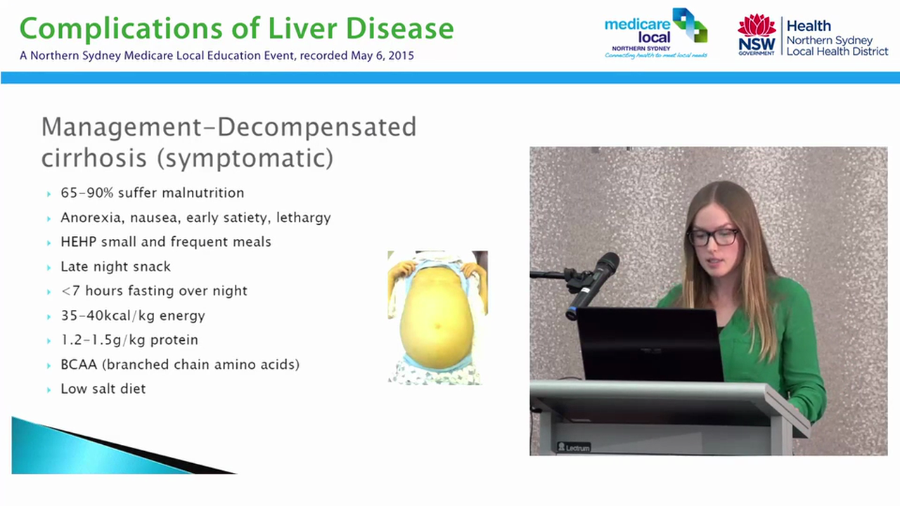 Nutrition and Liver Disease Ali Grattan-Smith - Dietitian HIVHepatology, NSLHD