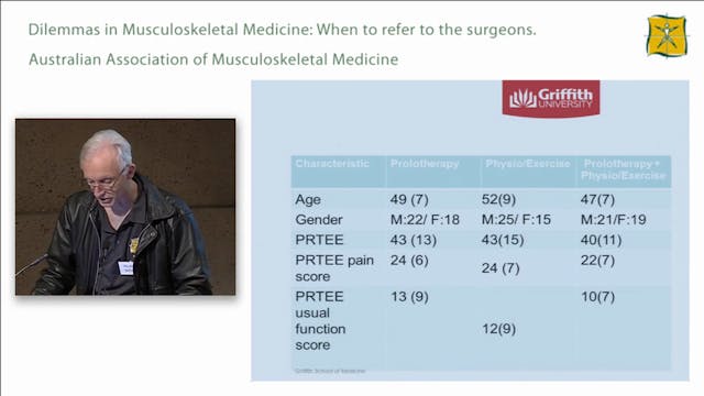 Update on tennis elbow clinical trial...