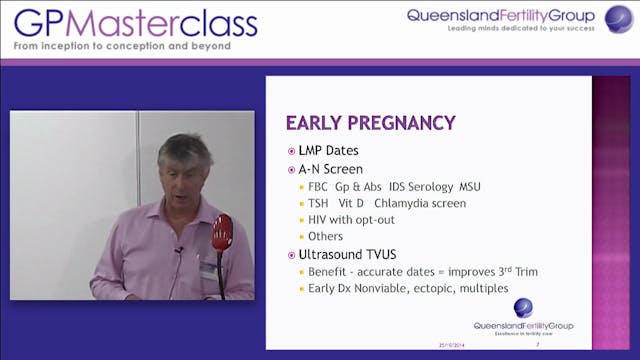 First trimester care Dr Andrew Cary