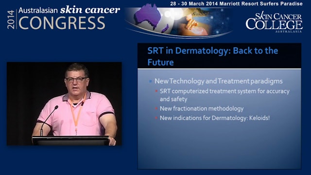Radiotherapy for skin cancer in a dermatology clinic setting Dr Rob Norman