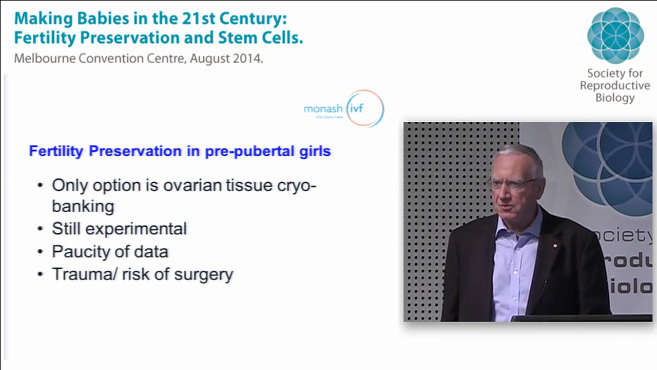 Fertility Preservation Professor Gab Kovacs Monash University