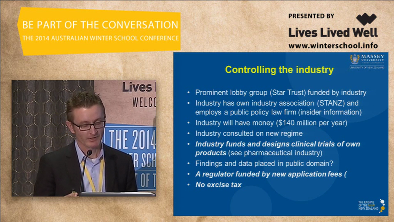 Designing a legal market for psychoactive substances progress and outstanding issues Chris Wilkins