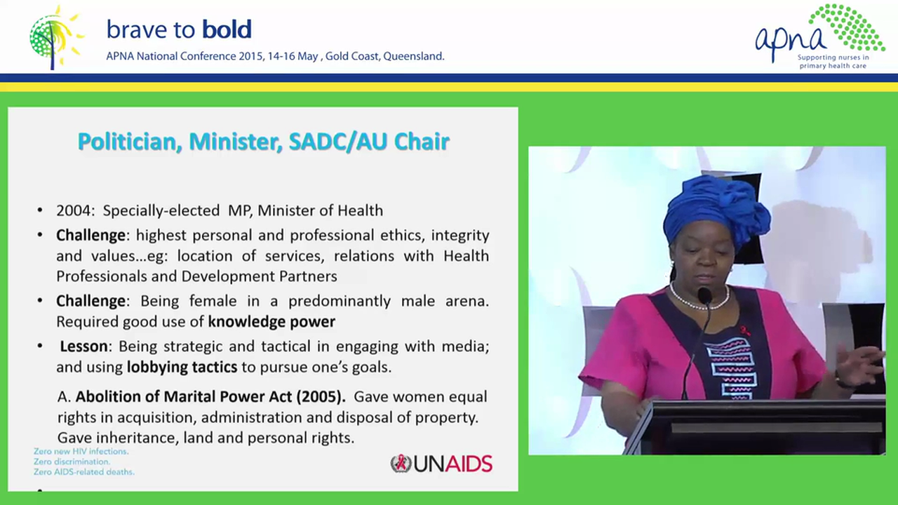 A Shared Vision for Women and Girls in the Era of HIV  and AIDS Personal Perspectives Dr Sheila Tlou