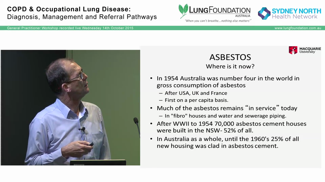 History of Asbestos use - who is at risk Matthew Peters