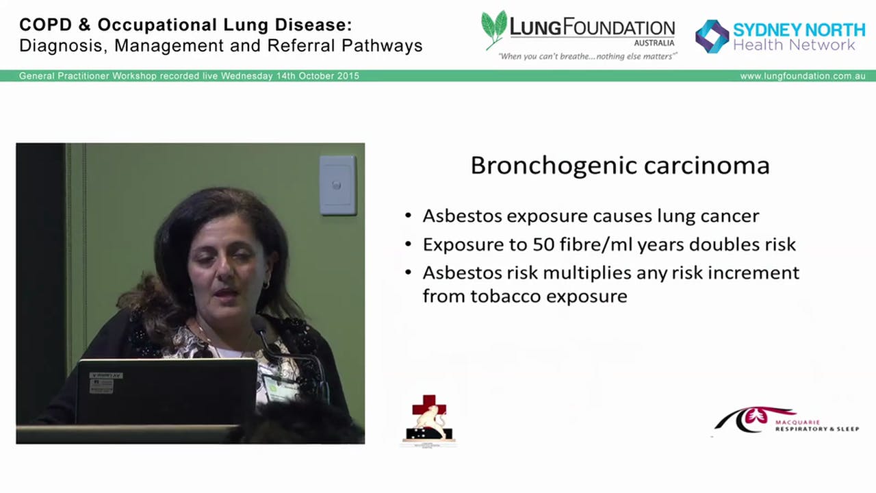 The spectrum of asbestosrelated lung and pleural disease Dr Kydia