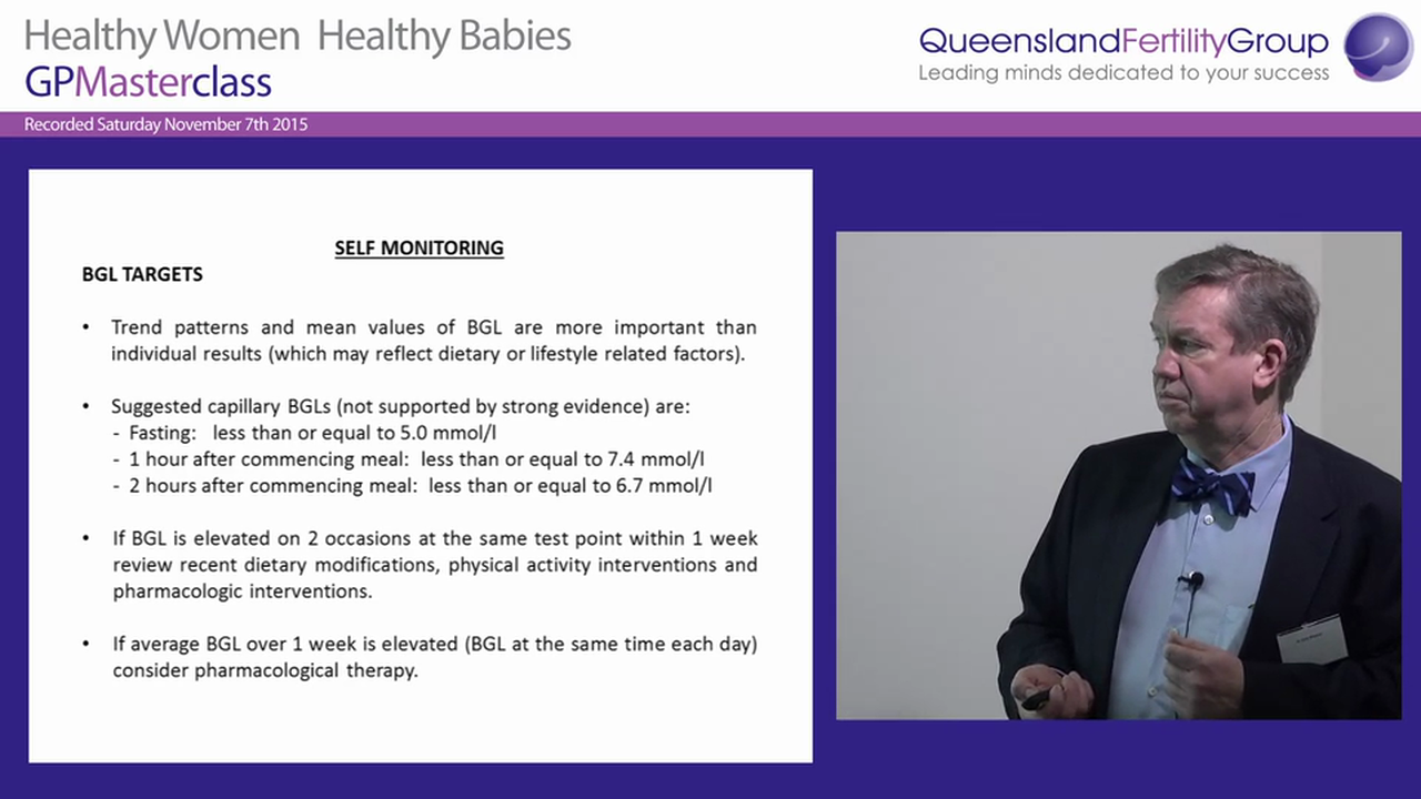 Diabetes in pregnancy Dr Terry Sheahan