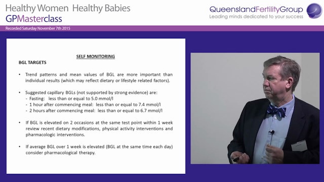 Diabetes in pregnancy Dr Terry Sheahan