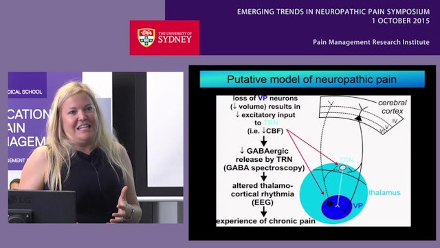 Brain Mechanisms of Neuropathic Pain Dr Sylvia Gustin