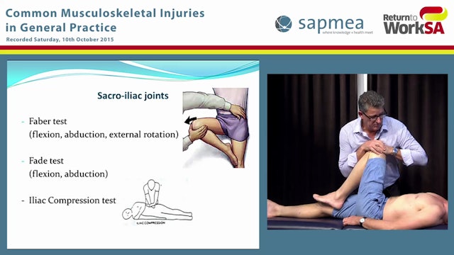 Lower Back focusing on Lumbar Spine Diagnosis and examination demonstration